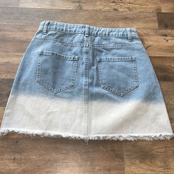 Mud Pie Mudpie Tie Dye Denim Skirt Sz Small - Picture 3 of 5